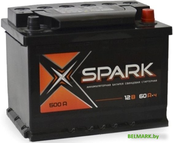 Автомобильный аккумулятор Spark 500A (EN) R+ SPA60-3-R (60 А·ч) - фото