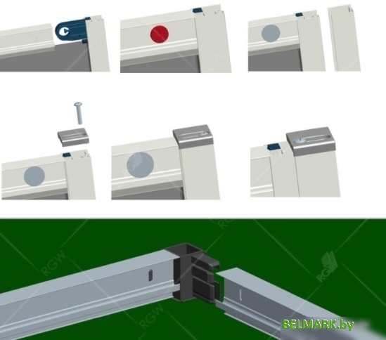 Душевой уголок RGW CL-34 80х80 (хром/прозрачный) - фото2