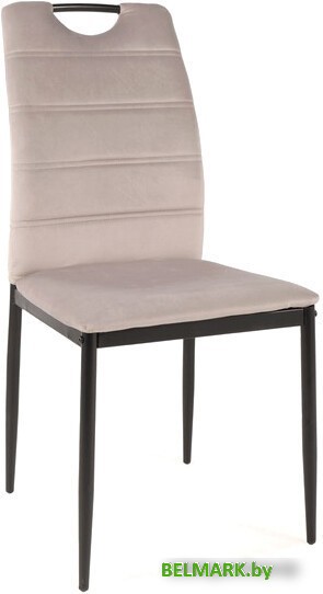 Стул Signal Rip Velvet (bluvel 03 светло-серый/черный) - фото