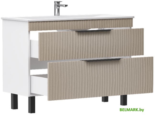 Volna Тумба под умывальник Lotty 100.2Y Pulsus (латте, напольная) - фото