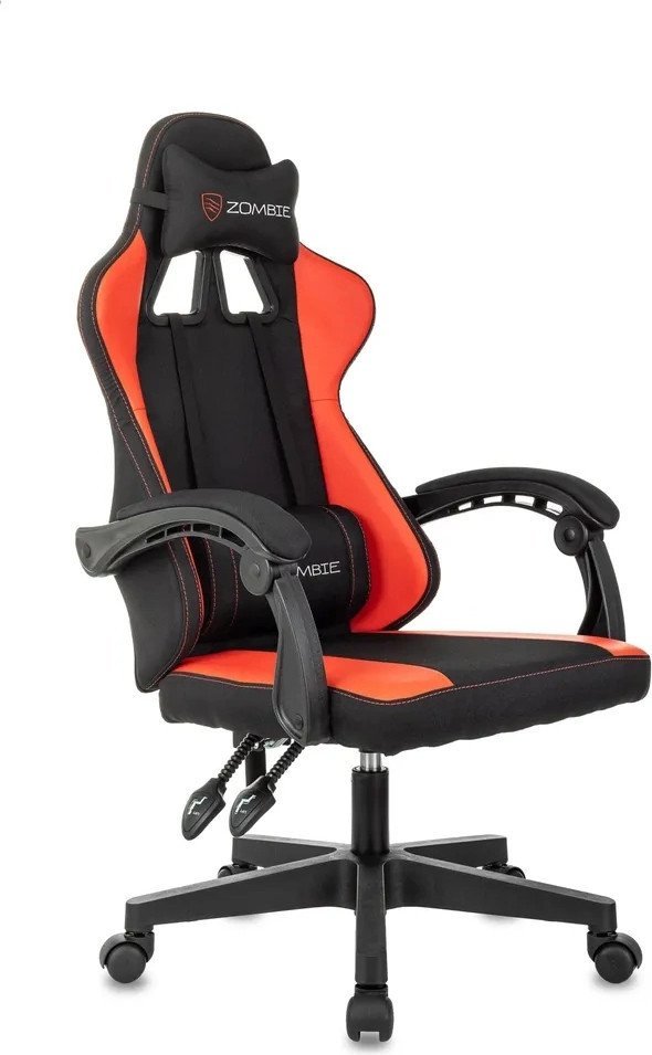 Игровое (геймерское) кресло Бюрократ Zombie Rudger (черный/красный) - фото