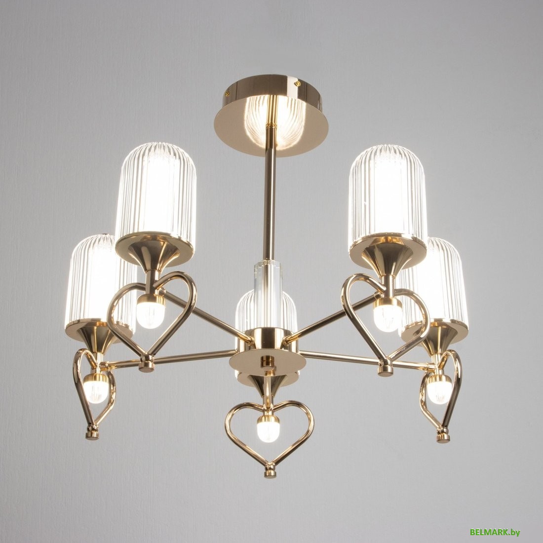 Подвесная люстра BayerLux Ламур 10385919 (золото) - фото