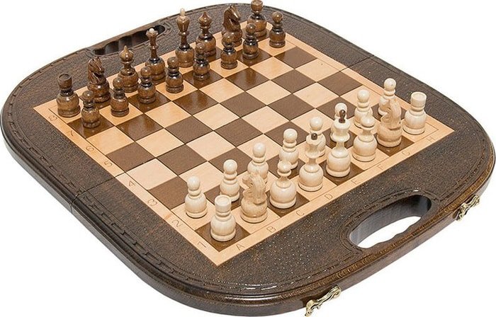 Шахматы/шашки/нарды Haleyan Овальные 40 kh132-4 - фото