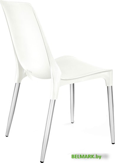 Стул Sheffilton SHT-S75-1 (белый/хром лак) - фото2