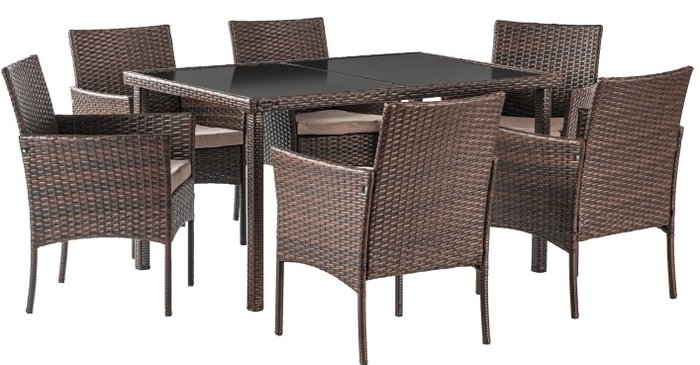 Обеденная группа Sundays Mateo SFS 012 (коричневый) - фото