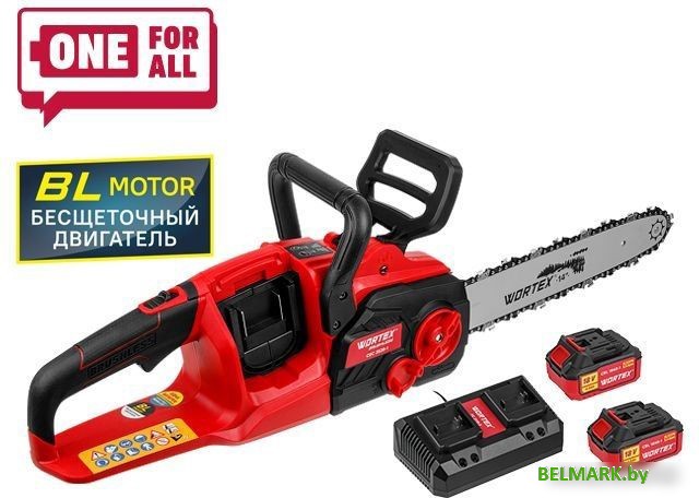 Аккумуляторная пила Wortex CEC 3536-1 1333454 (с 2-мя АКБ) - фото