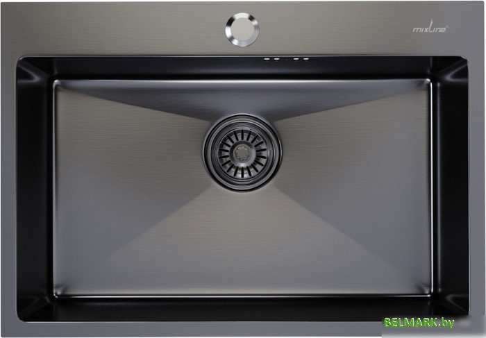 Кухонная мойка Mixline 547238 (черный графит, 3 мм) - фото