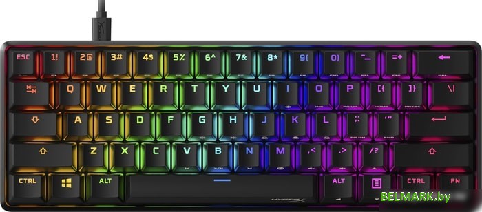 Клавиатура HyperX Alloy Origins 60 (HyperX Red, нет кириллицы) - фото