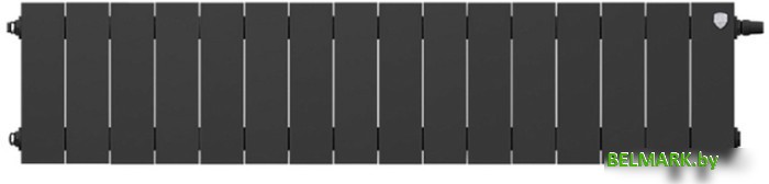 Биметаллический радиатор Royal Thermo PianoForte 200 Noir Sable VDR (16 секций) - фото2