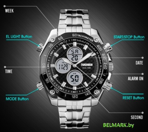 Наручные часы Skmei 1302 (золотистый) - фото2