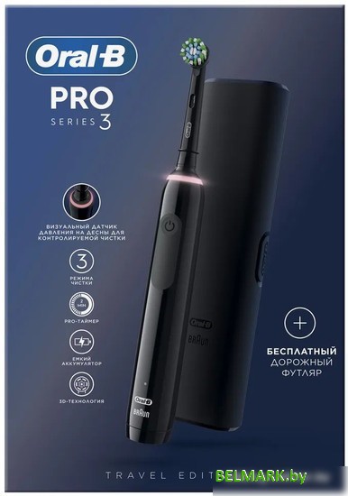 Электрическая зубная щетка Oral-B PRO Series 3 3500 D505.513.3X (черный) - фото2