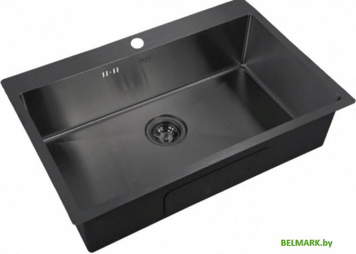 Кухонная мойка ZorG PVD 7551 Grafit - фото