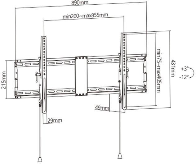 Кронштейн Gembird WM-90T-01 - фото2