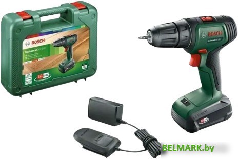 Дрель-шуруповерт Bosch UniversalDrill 18V 06039D4001 (с 1-им АКБ, кейс) - фото