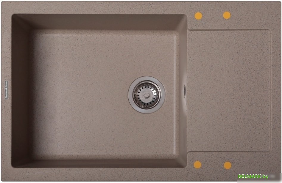 Кухонная мойка Zigmund & Shtain Rechteck 780.490 (речной песок) - фото