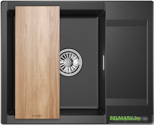 Кухонная мойка Granula ES-6202 (шварц) - фото