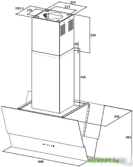 Кухонная вытяжка Korting KHA 99750 GN - фото2