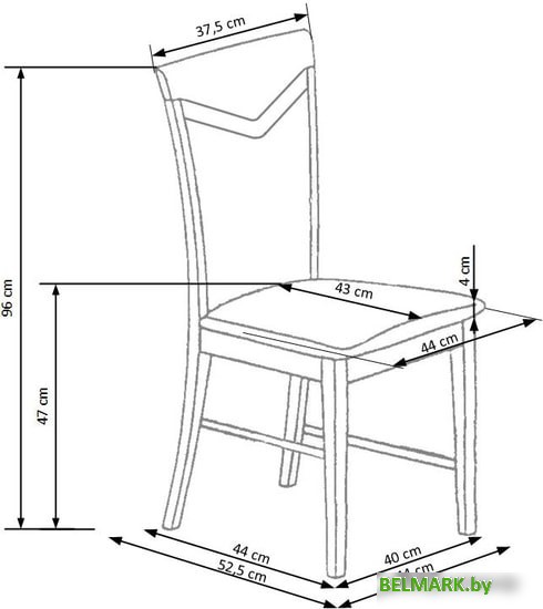 Стул Halmar Citrone (дуб медовый/inari 91) - фото2