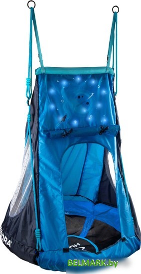 Подвесные качели Hudora 90 с палаткой Cosmos LED 72151 - фото