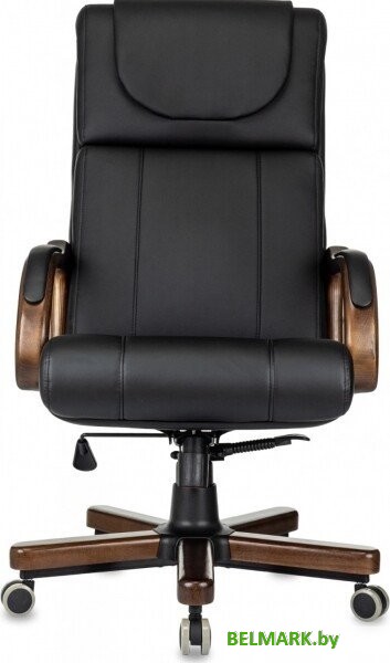 Офисное кресло Бюрократ T-9933Walnut (черный, экокожа) - фото2