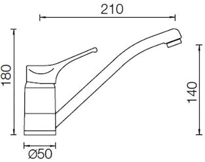 Смеситель Schock Cosmo Cristalite (альпина) - фото2