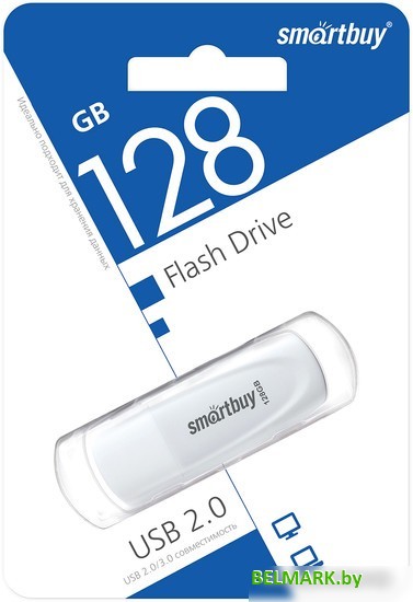 USB Flash SmartBuy Scout 128GB (белый) - фото