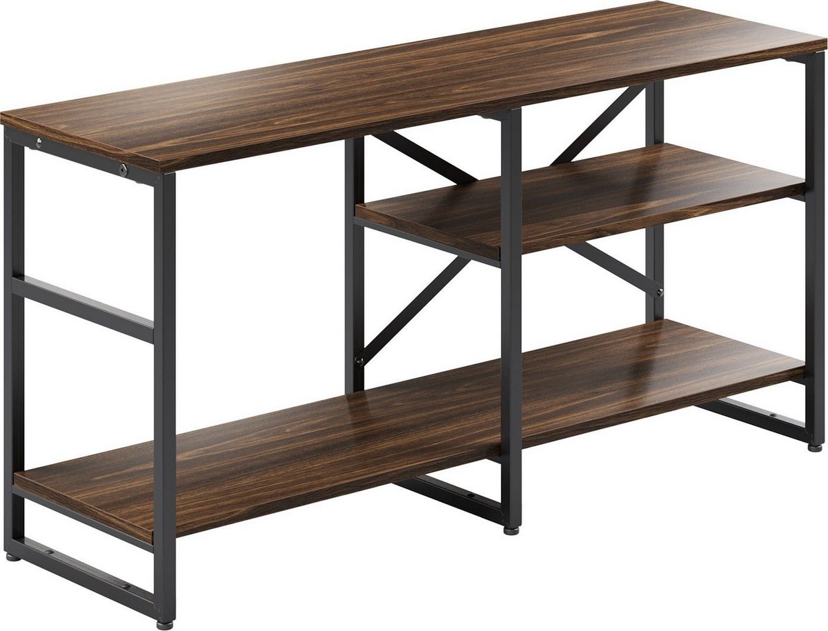 Тумба Gutta Под телевизор 56x111x34 три полки GT56111343B2 (коричневый/черный) - фото