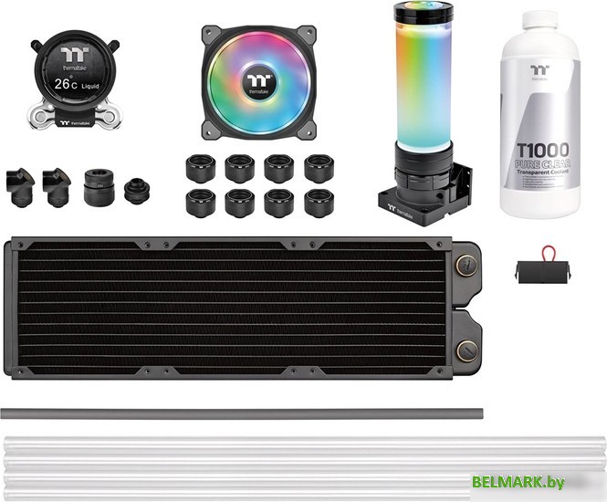 Модульная система жидкостного охлаждения Thermaltake Pacific CLM360 Ultra Hard Tube Liquid Cooling Kit CL-W335-CU12SW-A - фото