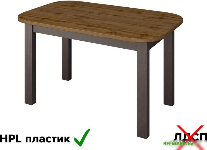 Кухонный стол Senira Р-02.06-01 (дуб вотан/венге) - фото2