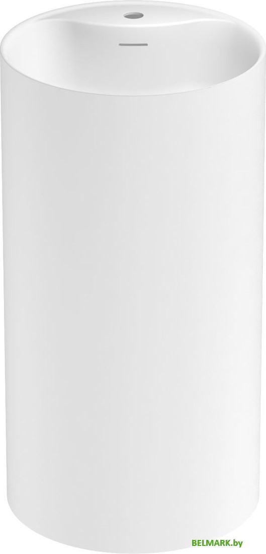 Умывальник Wellsee Chalice Perfection 230615000 (отдельностоящий, с отверстием под смеситель, матовый белый) - фото