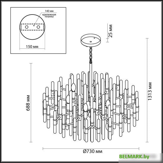 Подвесная люстра Odeon Light Stika 4988/12 - фото2