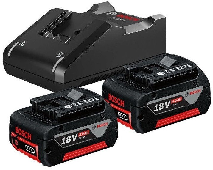 Аккумулятор с зарядным устройством Bosch 1600A019S1 (18В/2x4 Ah + 18-40В) - фото