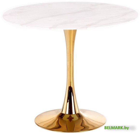 Кухонный стол Signal Espero (белый мрамор/золотой FI 90) - фото