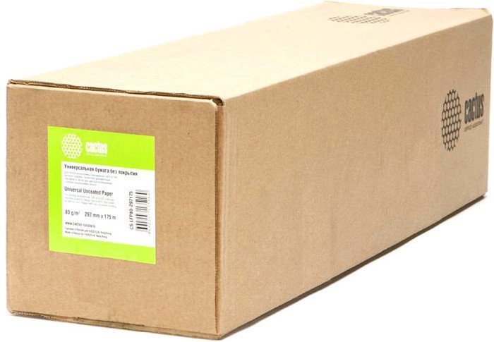 Инженерная бумага CACTUS инженерная 297мм x 175 м [CS-LFP80-297175] - фото