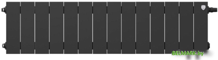 Биметаллический радиатор Royal Thermo PianoForte 200 Noir Sable VDR (14 секций) - фото2