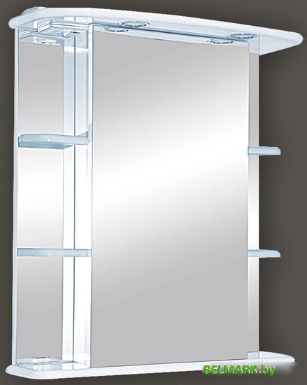 Misty МАГНОЛИЯ - 55 зеркало-шкаф лев. (свет) - Э-Маг04055-01СвЛ - фото