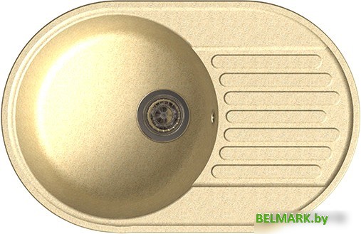 Кухонная мойка GranFest QUARZ Z-18 (бежевый) - фото