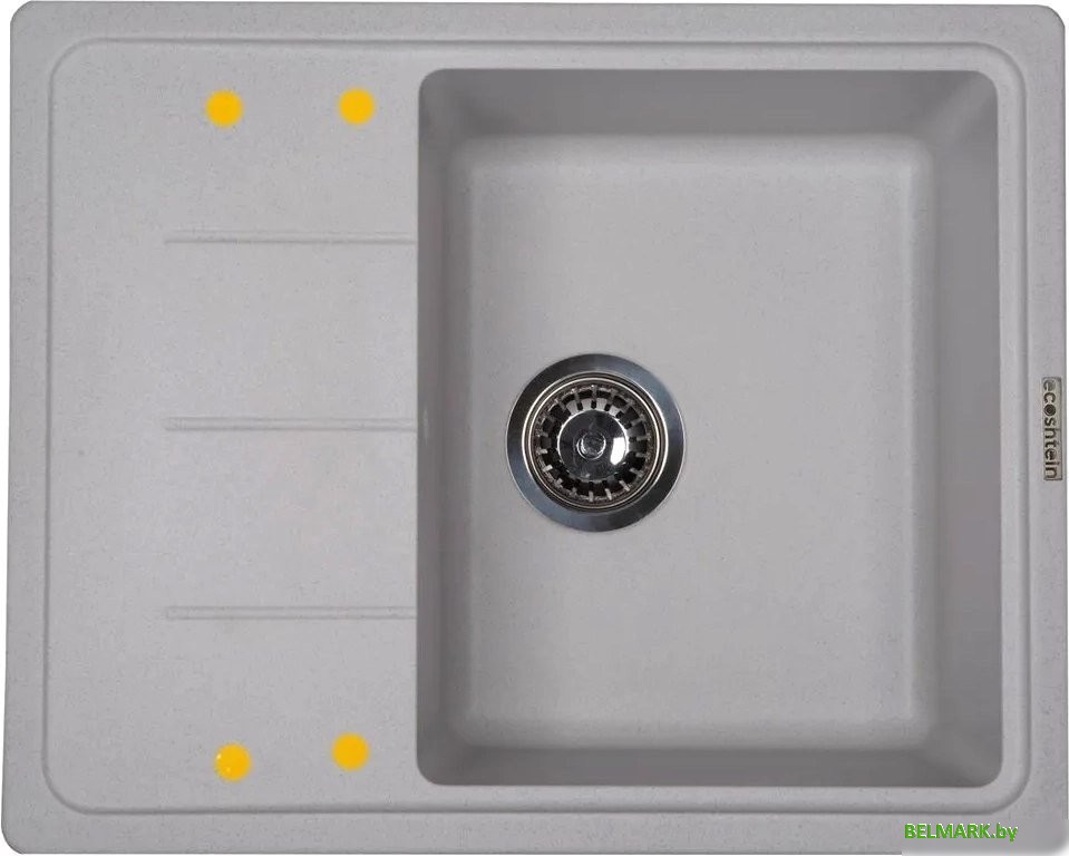 Кухонная мойка Ecoshtein Rechteck 620 (серый шелк) - фото