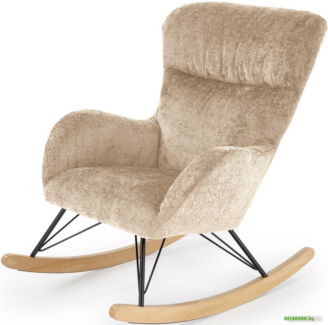 Кресло-качалка Halmar Castro (бежевый) - фото