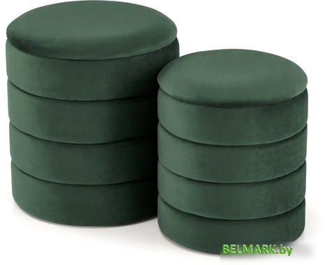 Пуфик Halmar Pacho (2 шт, зеленый) - фото