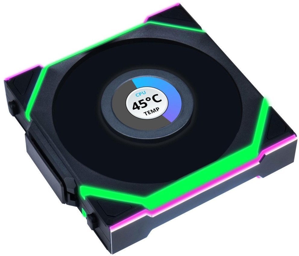 Вентилятор для корпуса Lian Li Uni Fan SL 120 Wireless LCD G99.12SLLCD1W1B.R0 - фото