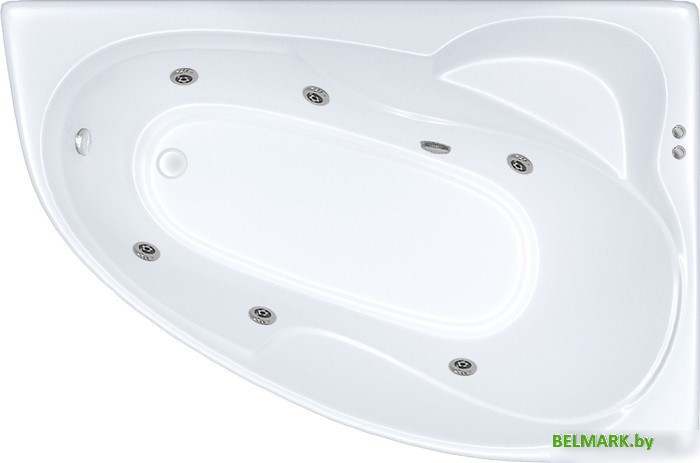 Ванна Triton Изабель 170x100 L Экстра Базовая Flat (с гидромассажем) - фото