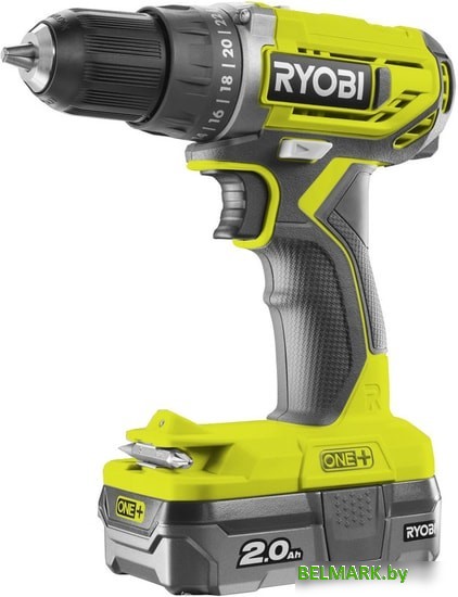 Дрель-шуруповерт Ryobi R18DD2-220S 5133003821 (с 2-мя АКБ, сумка) - фото