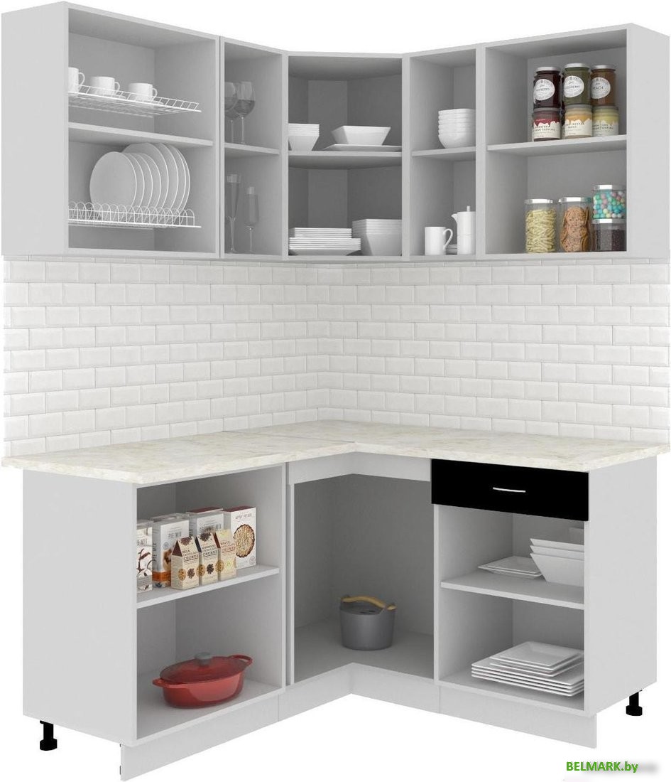 Готовая кухня Кортекс-мебель Корнелия Экстра 1.5x1.5м (дуб сонома/мадрид) - фото2