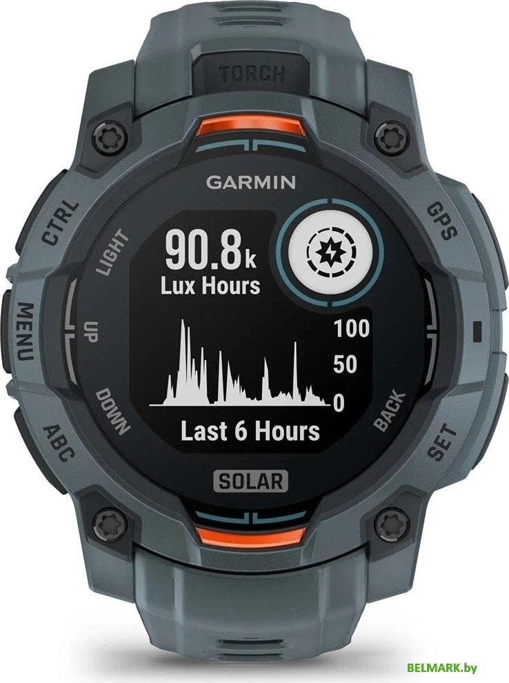 Умные часы Garmin Instinct 3 Solar 45 мм (серый) - фото2
