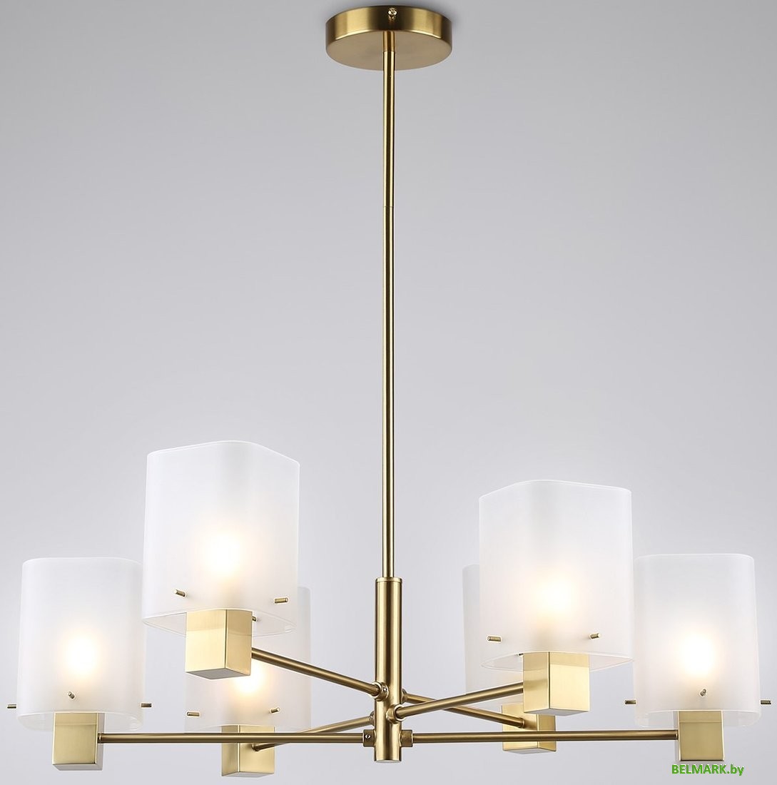 Подвесная люстра Ambrella LH57031/6 BS/SM (латунь/дымчатый) - фото