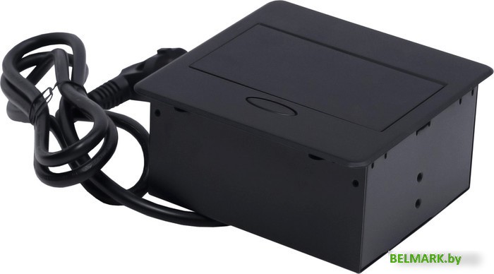 Блок розеток AKS Nova 4 выдвижной (1 розетка, черный) - фото2