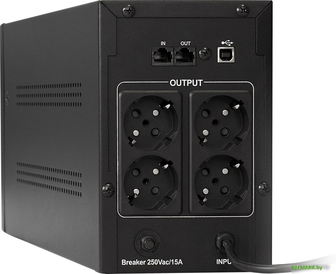 Источник бесперебойного питания ExeGate SpecialPro UNB-2000.LED.AVR.EURO.RJ.USB - фото2