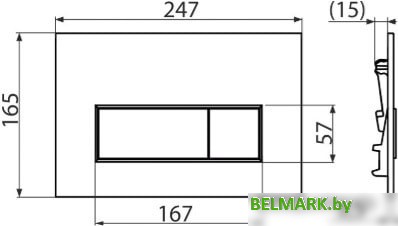 Панель смыва Alcaplast M570 - фото2