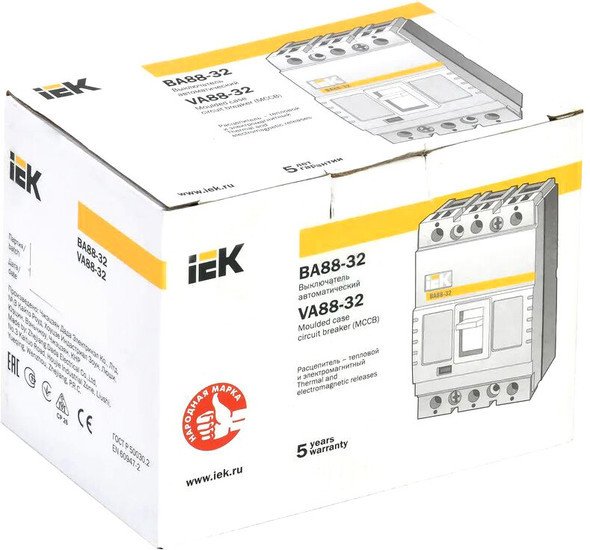 Выключатель автоматический IEK ВА 88-32 100А 3п 25кА SVA10-3-0100 - фото2